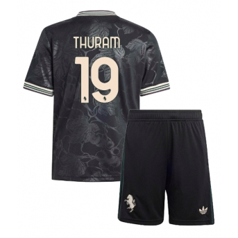 Billige Fotballdrakt Juventus Khephren Thuram #19 Replika Tredjedraktsett Barn 2025-26 Kortermet (med bukser)